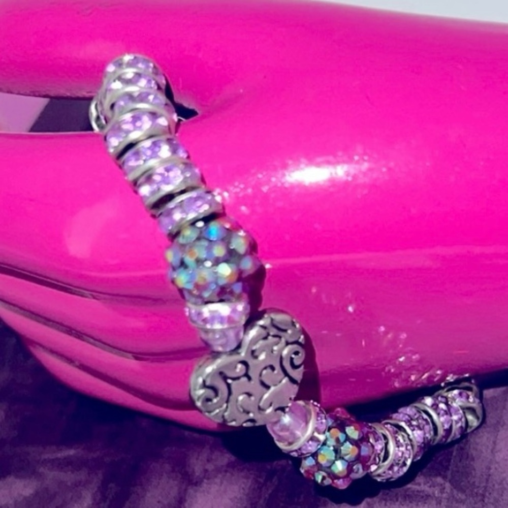 Look Beautiful Elegant sparkling heart Bracelet